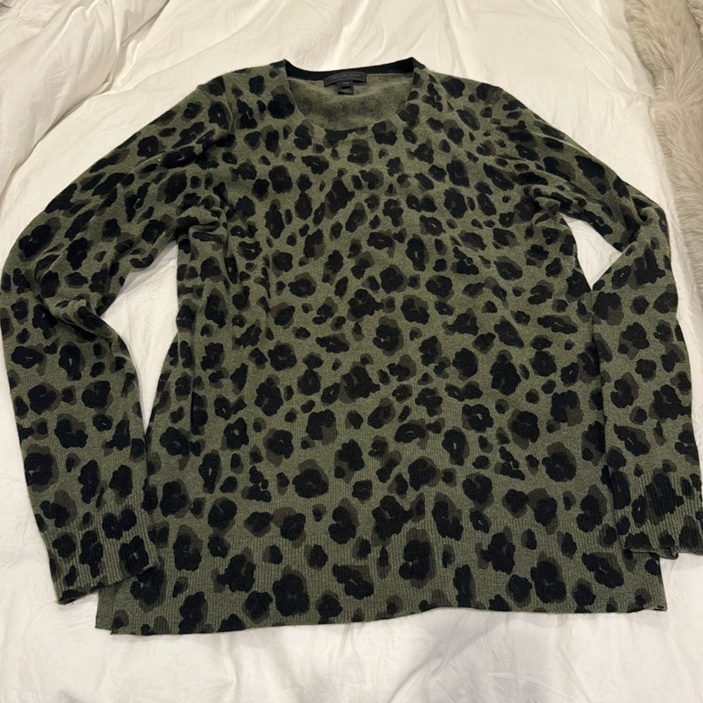 Saks Fifth Avenue Cashmere Animal Print Sweater